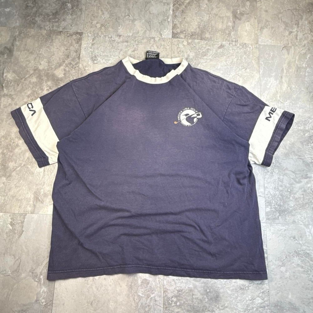 Vintage y2K crazy faded Mecca distressed T shirt size xl - Picture 1 of 8